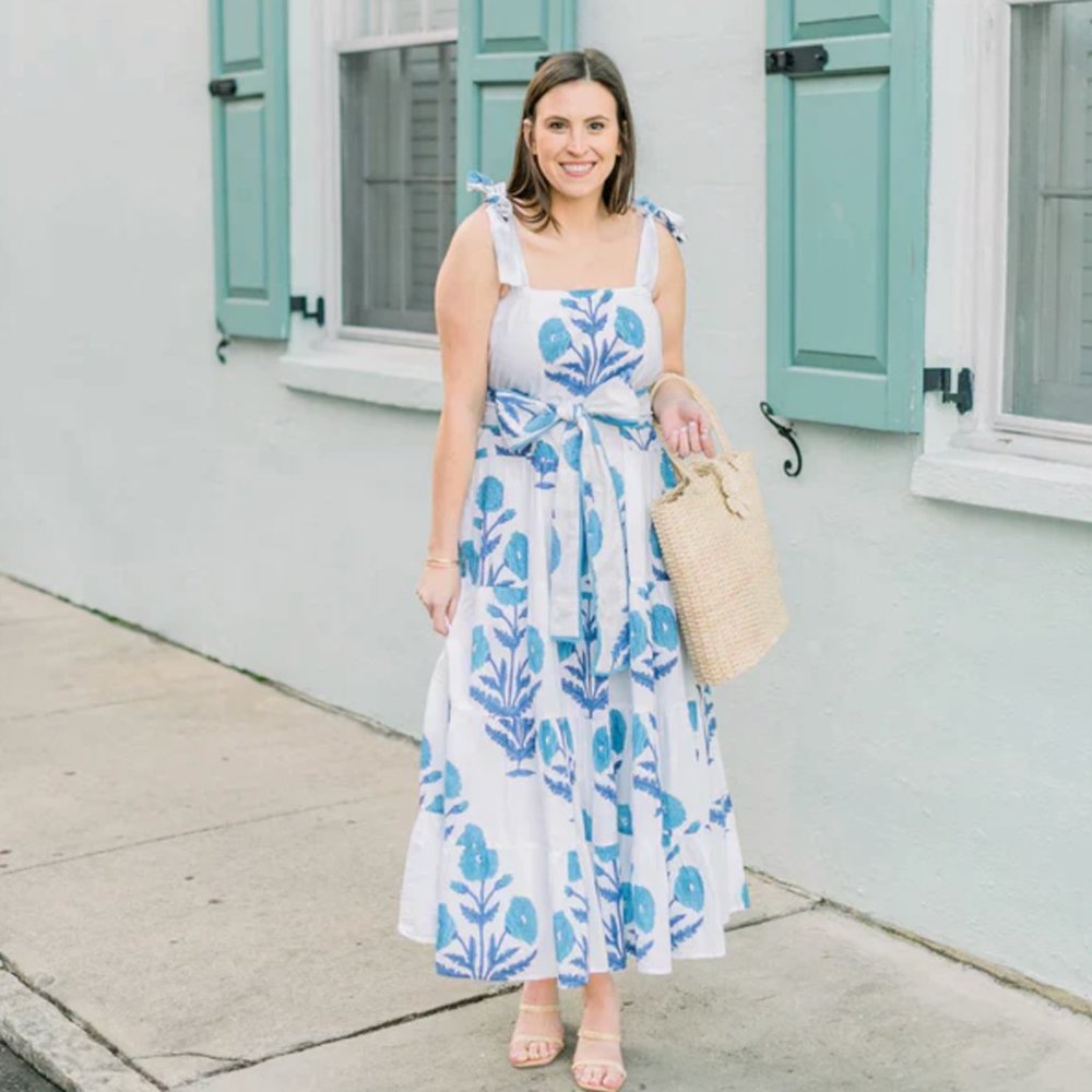 KING STREET MAXI IN ELECTRIC BLUE BY VICTORIA DUNN